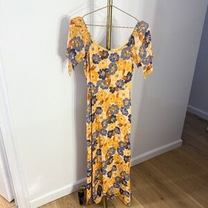 reformation floral maxi dress
